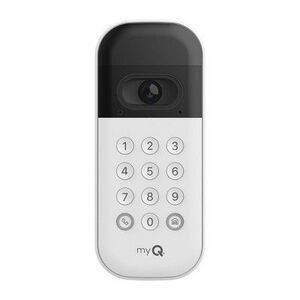 Open Box - myQ -  Smart Garage Video Keypad HD Camera Motion Det White